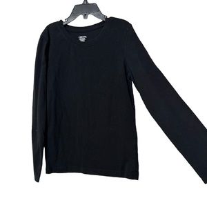 Cherokee Girls Black Long Sleeve Shirt Size 7/8